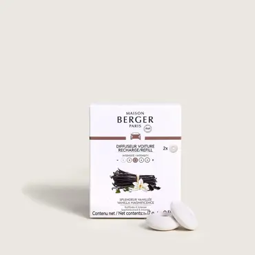 2 Recharges Diffuseur Voiture Vanille de Madagascar, lampe berger, tuincentrumoutlet.com