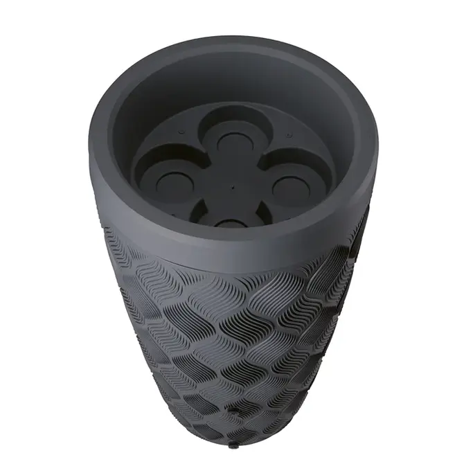 2in1 regenton delta 240l antraciet bovenkant, Meuwissen Agro, tuincentrumoutlet