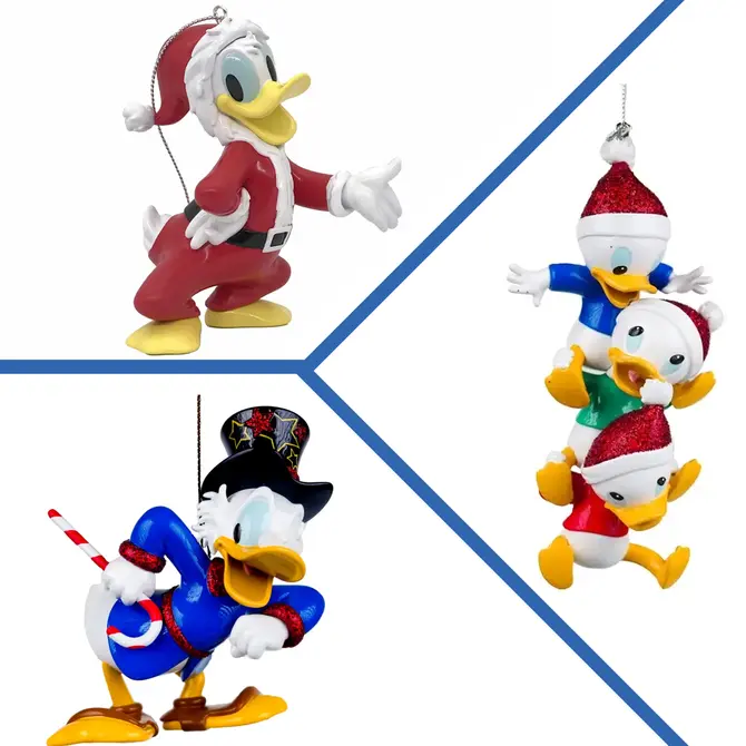 Familie Duck kerstballen Disney set van 3, Kurtadler, tuincentrumoutlet