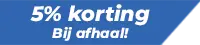 5% korting bij afhaal
