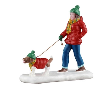 A snowy walk, Lemax, tuincentrumoutlet.com