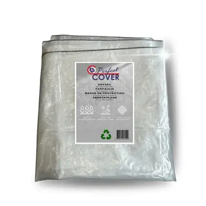 AFDEKZEIL TRANSPARANT  4 x 6 MTR 150 GR/M², Verbo, Tuincentrumoutlet.com