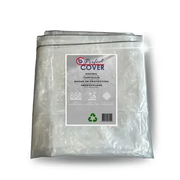 AFDEKZEIL TRANSPARANT  4 x 6 MTR 150 GR/M², Verbo, Tuincentrumoutlet.com