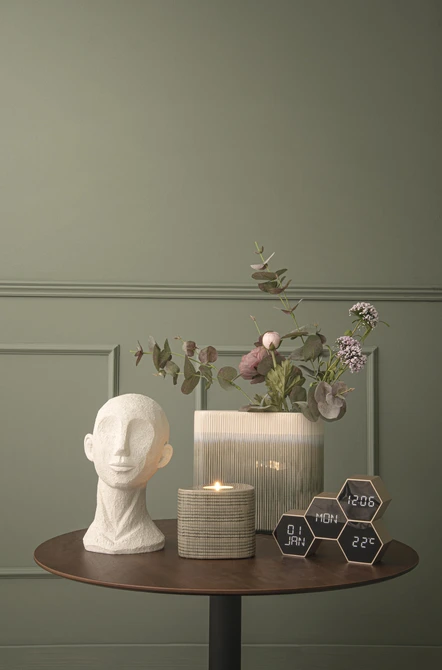 Alarm clock Six in the Mix gold painted sfeer, present time, tuincentrumoutlet.com