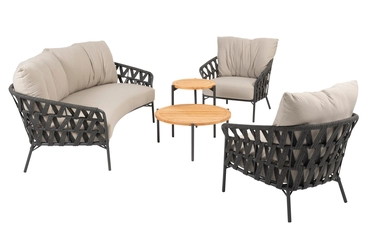 Albareto loungeset incl. tafeltje, 4 Seasons Outdoor, tuincentrumoutlet.com