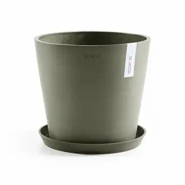 Amsterdam 30 Kaki saucer, Ecopots, Tuincentrumoutlet.com