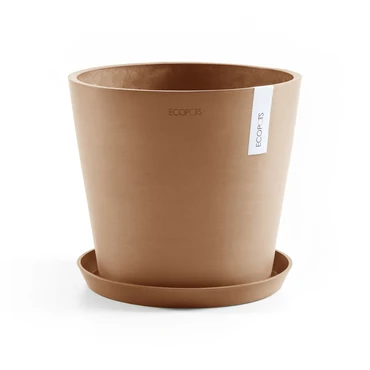 Amsterdam 40 Terra met onderschotel, Ecopots, tuincentrumoutlet.com