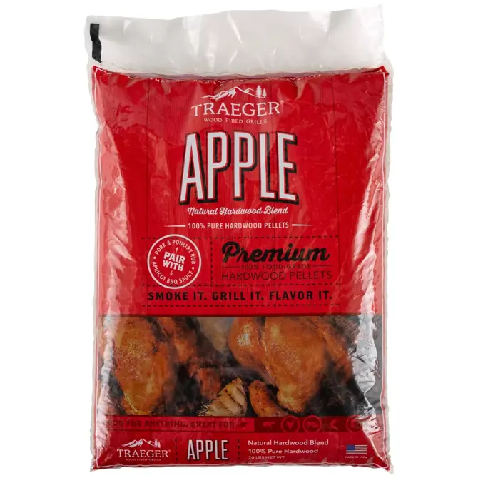 Traeger Appel pellets 9 kg www.bbqkopen.nl