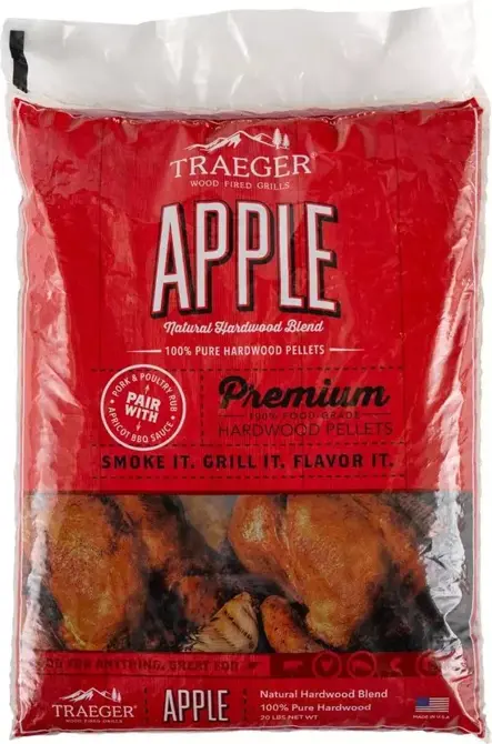 Treager Apple pellets 9kg - bbqkopen.nl