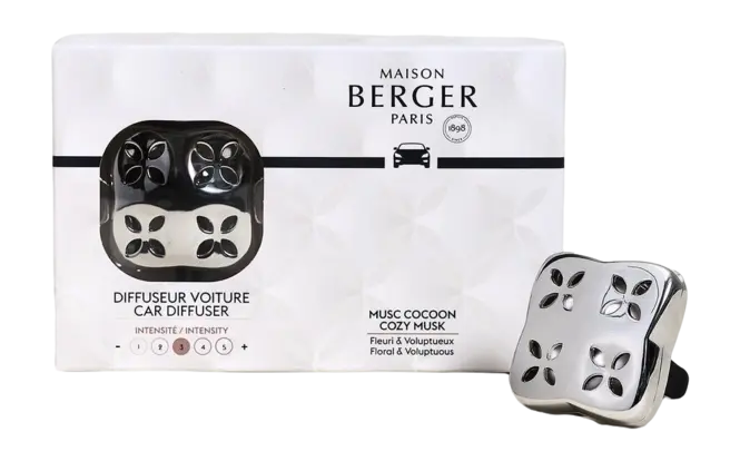 Autodiffuser Cosy met Musc Cocoon, lampe berger, tuincentrumoutlet.com