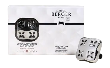 Autodiffuser Cosy met Musc Cocoon, lampe berger, tuincentrumoutlet.com