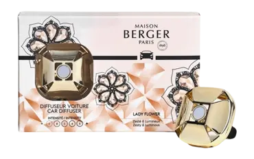 Autodiffuser Eternity Or / Lady Flower, lampe berger, tuincentrumoutlet.com