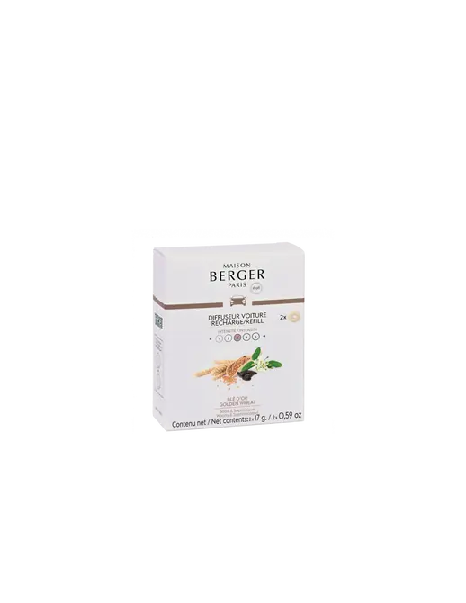 Autoparfum navulling 2 stuks Blé d'Or, lampe berger, tuincentrumoutlet.com