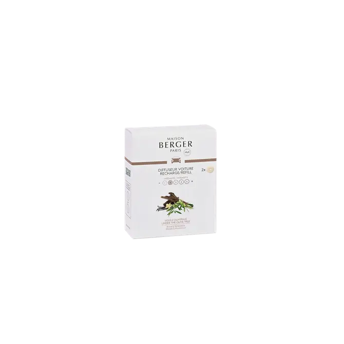 Autoparfum navulling 2 stuks Sous L'Oliveraie, lampe berger, tuincentrumoutlet.com