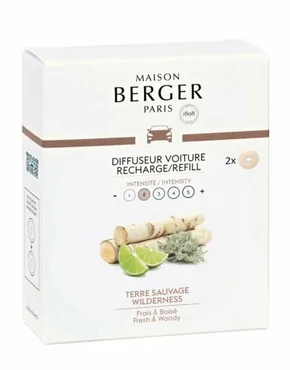 Autoparfum navulling 2 stuks Terre Sauvage, lampe berger, tuincentrumoutlet.com