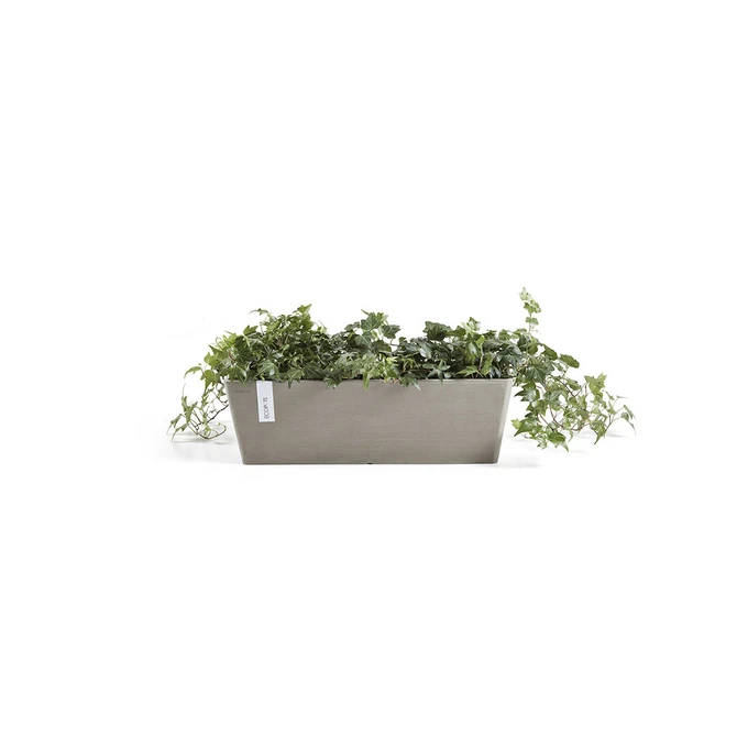 Bak bruges l45b17h17cm taupe met plant, Ecopots, tuincentrumoutlet.com