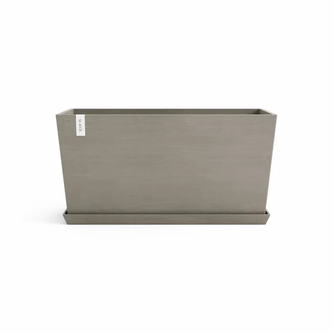 Bak paris l100b32h49cm taupe met onderschotel, Ecopots, tuincentrumoutlet.com