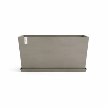 Bak paris l100b32h49cm taupe met onderschotel, Ecopots, tuincentrumoutlet.com
