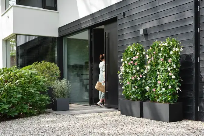 Bak vivo next l80cm zwart sfeer voortuin, Elho, tuincentrumoutlet