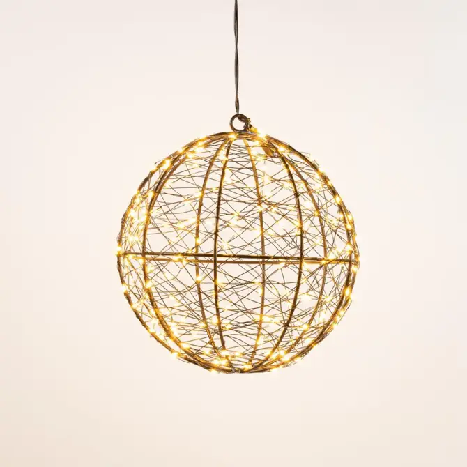 Bal metaal 200led fl. d18cm cw - afbeelding 1