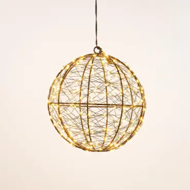 Bal metaal 200led fl. d18cm cw - afbeelding 1