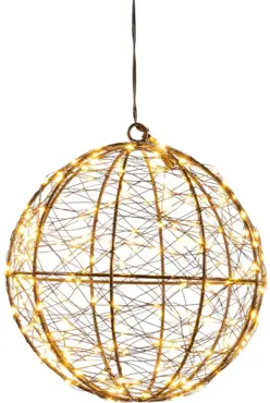 Bal metaal 200led fl. d18cm cw - afbeelding 2