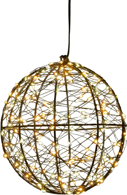 Bal metaal 200led flash d18cm cw/ww