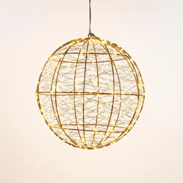 Bal metaal 300led fl. d25cm cw - afbeelding 1