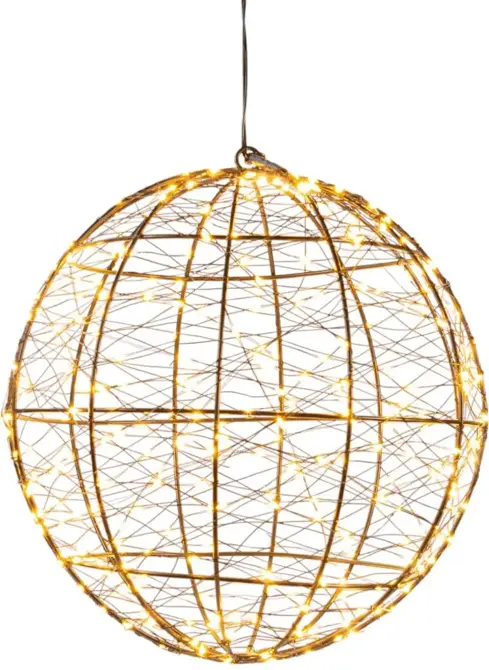 Bal metaal 300led fl. d25cm cw - afbeelding 2