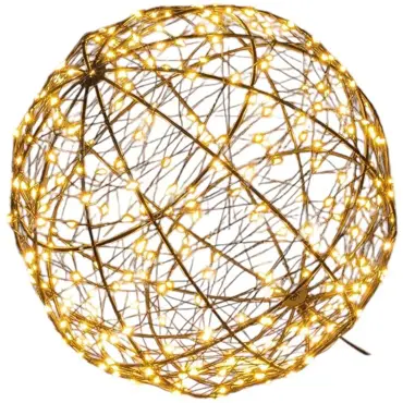 Bal metaal 300led fl. d25cm cw - afbeelding 3