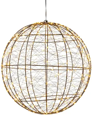 Bal metaal 500led fl. d35cm cw - afbeelding 2