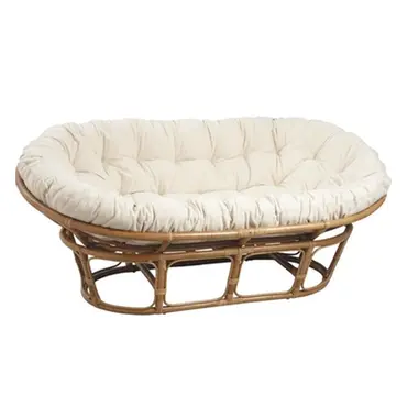 Bank Mamasan Rotan Bruin 180x110cm, Van der Leeden, Tuincentrumoulet.com