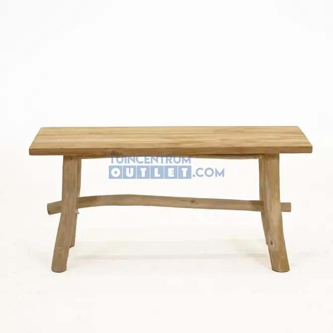 Bank teak l100b31h48cm voor, van der leeden, tuincentrum outlet
