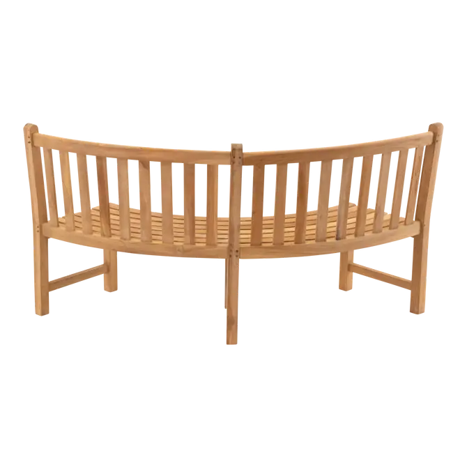 Bank teak Round 200cm achter, Lesli Living, tuincentrumoutlet