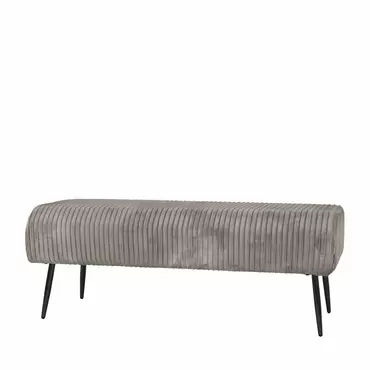 Bankje Jessie grijs 129cm, Riverdale, Tuincentrumoutlet.com