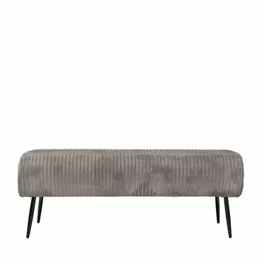 Bankje Jessie grijs 129cm, Riverdale, Tuincentrumoutlet.com