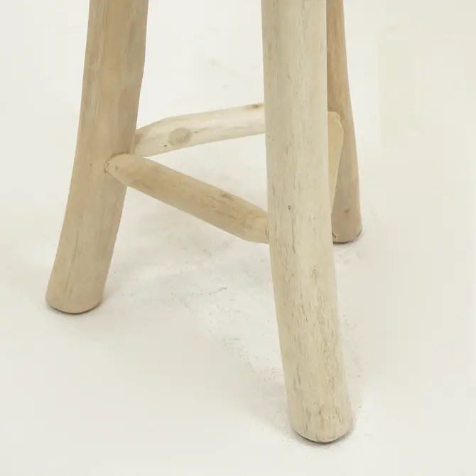 Barkruk - teak - afbeelding 3