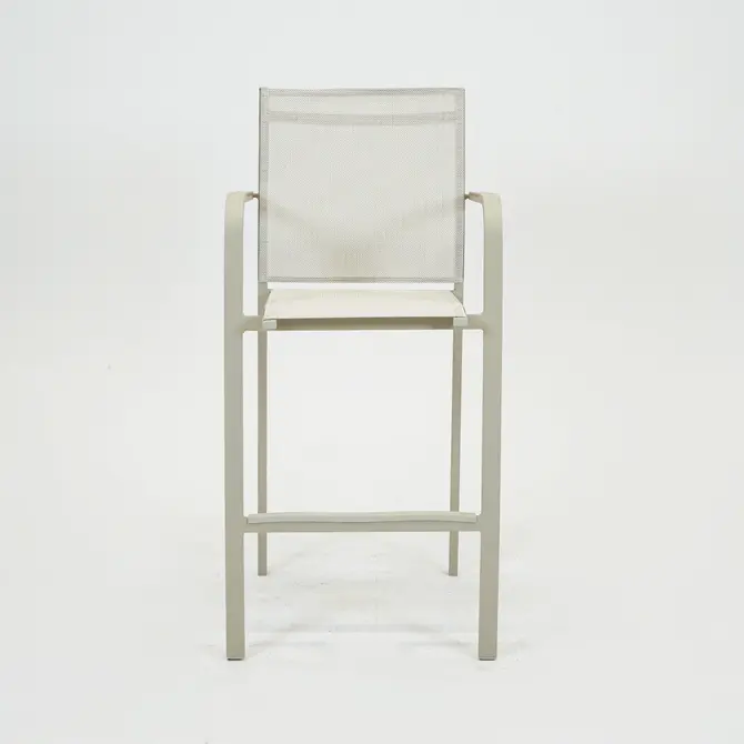 Barstoel Quenza stapelbaar creme heat voorkant, Vita, Tuincentrumoutlet.com