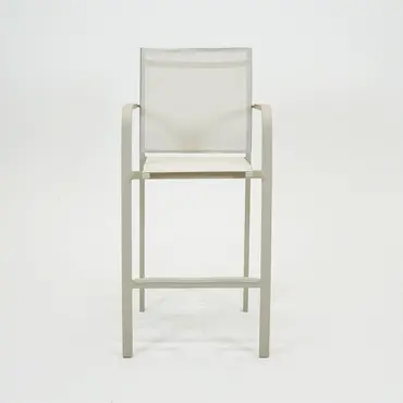 Barstoel Quenza stapelbaar creme heat voorkant, Vita, Tuincentrumoutlet.com