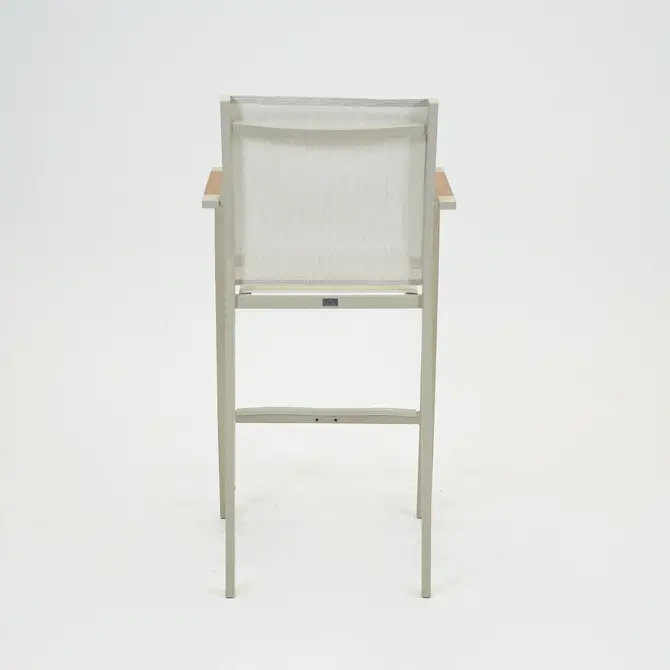 Barstoel Quenza stapelbaar creme heat achterkant, Vita, Tuincentrumoutlet.com