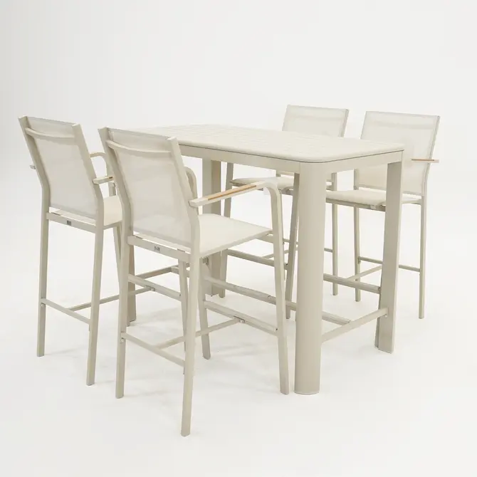 Barstoel Quenza stapelbaar creme heat sfeer, Vita, Tuincentrumoutlet.com