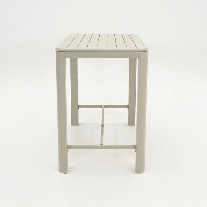 Bartafel Eos L140B74H105 creme zijkant, Vita, Tuincentrumoutlet