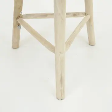 Bartafel Teak Naturel d90h110cm - outdoor, Van der Leeden, Tuincentrumoutlet.com