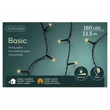 Basic verlichting 13,5m klassiek warm, Lumineo, tuincentrumoutlet