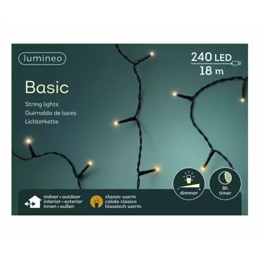 Basic verlichting l18m klassiek warm, Lumineo, tuincentrumoutlet