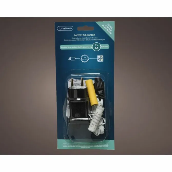 Batterij vervanger 2x aa wit, Lumineo, Tuincentrum Outlet