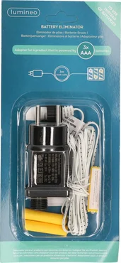 Batterij vervanger 3x aaa wit, Lumineo, Tuincentrum Outlet