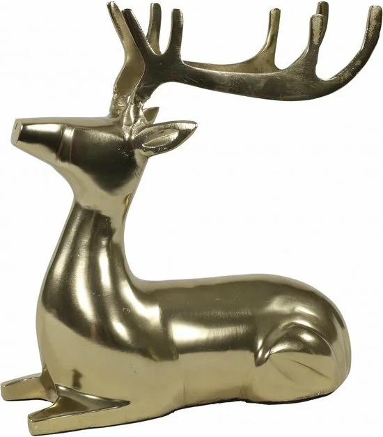 Beeld liggend hert alu l25b10h25 gd