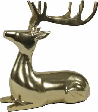 Beeld liggend hert alu l25b10h25 gd