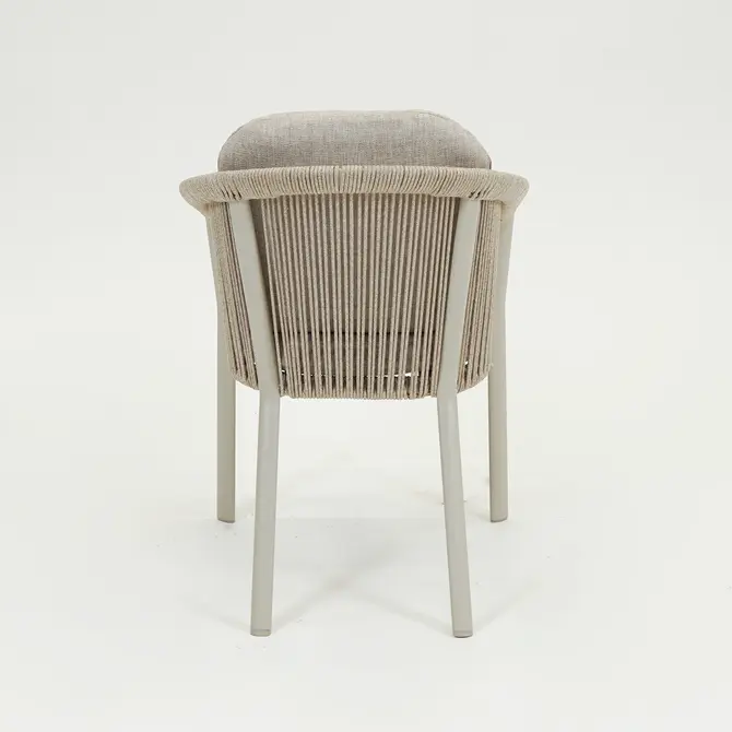 Belladonne fauteuil creme achterkant, Vita tuinmeubels, Tuincentrumoutlet.com